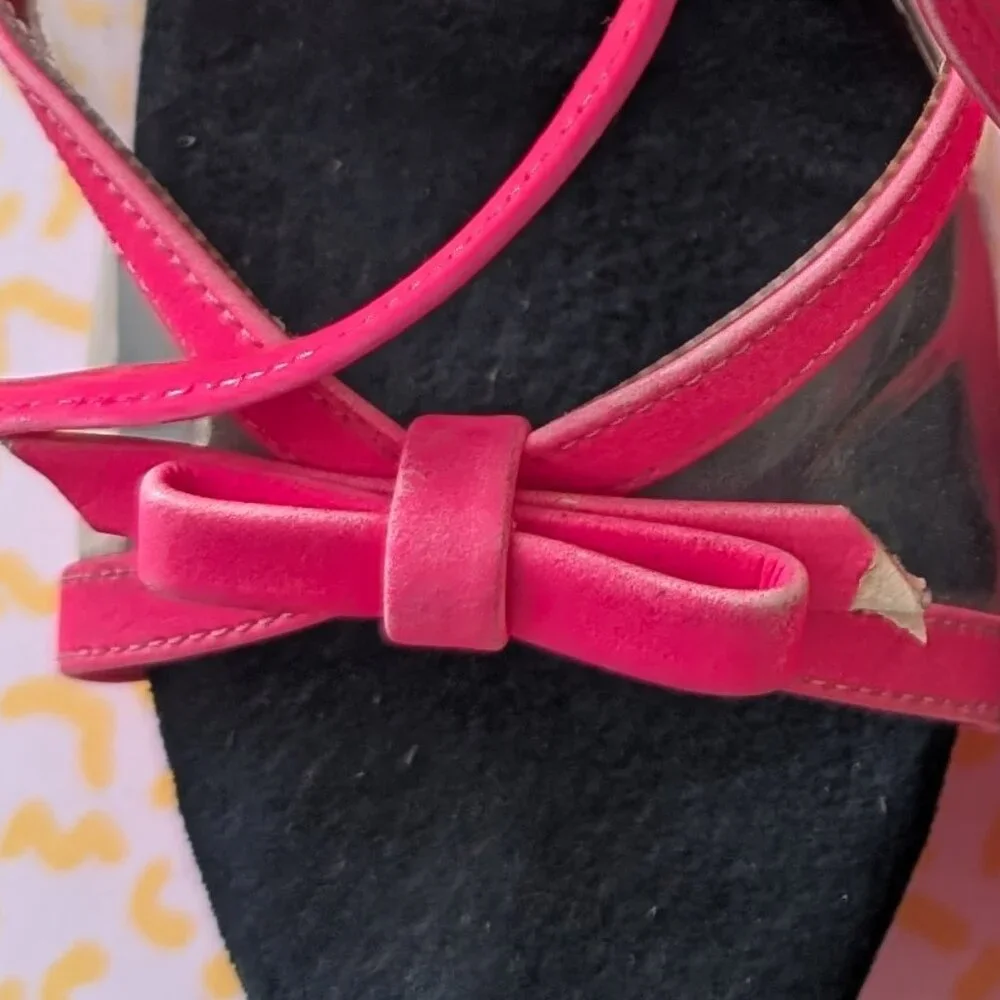 Luscious Neon Pink Glowing Platform Heels Size 7 - Picture 6 of 10